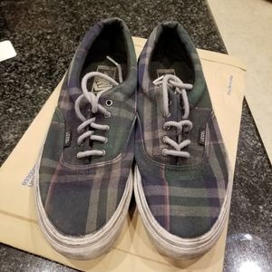 Plaid Van's shoes